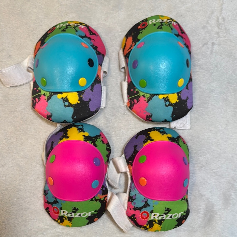 Razor Colorful Knee and Elbow Pads